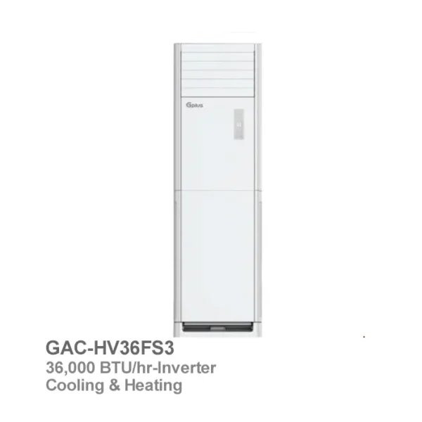 کولر گازی ایستاده اینورتر جی پلاس مدل GAC-HV36FS3|ناب تهویه
