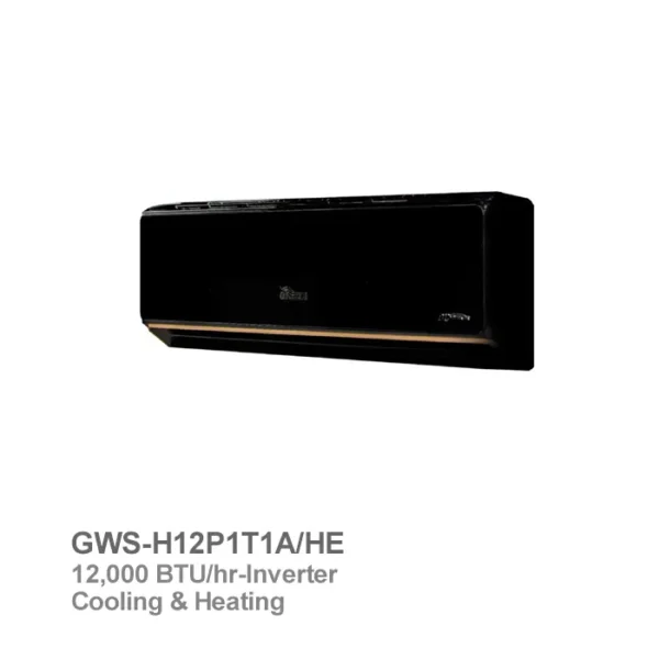 کولر گازی اینورتر گرین سری بلک مدل GWS-H12P1T1A/HE