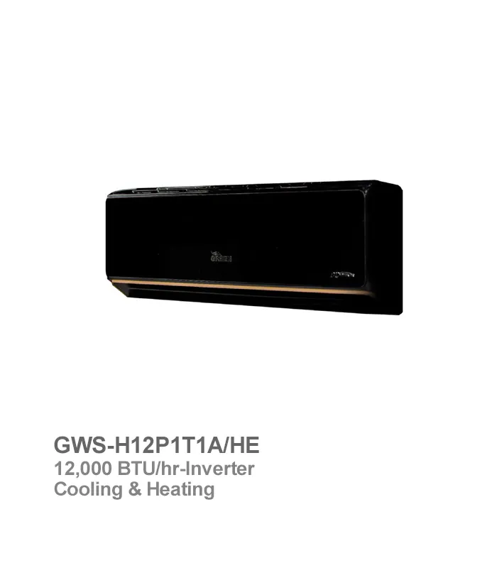 کولر گازی اینورتر گرین سری بلک مدل GWS-H12P1T1A/HE کولر گازی اینورتر گرین سری بلک مدل GWS-H12P1T1A/HE