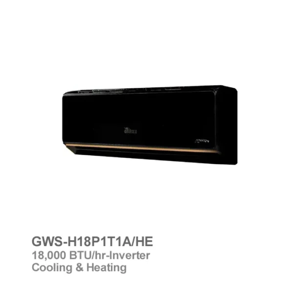 کولر گازی اینورتر گرین سری بلک مدل GWS-H18P1T1A/HE